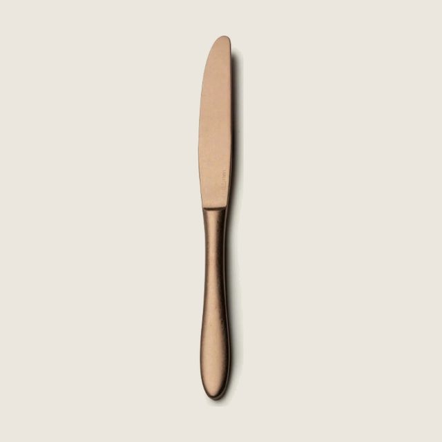 Cuchillo de mesa cobre, colección MERIDIANA