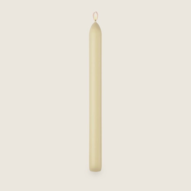 Vela cónica marfil 23 cm