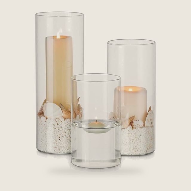 Juego de 6 cilindros de cristal